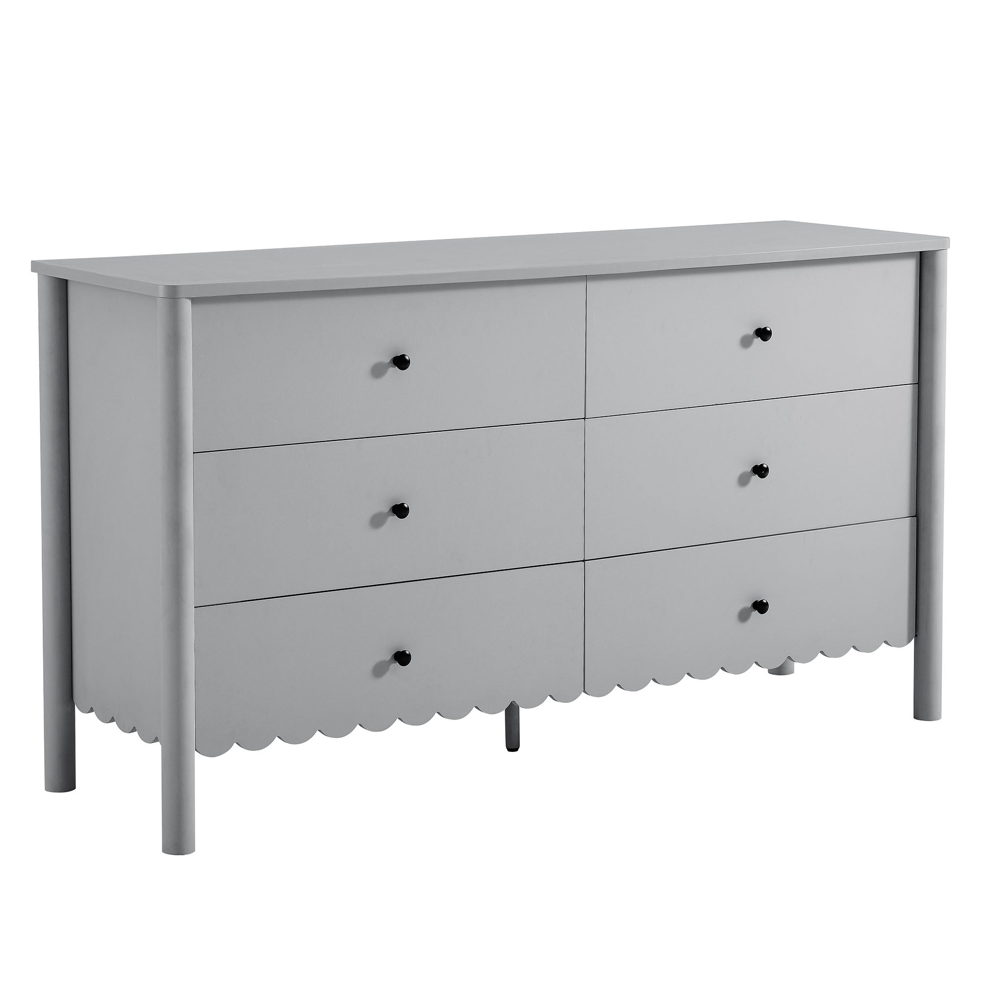 Emmeline Scalloped 6-Drawer Dresser | Rafael Interiors