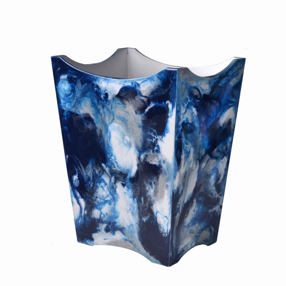 Elan Scalloped Wastebasket + Liner