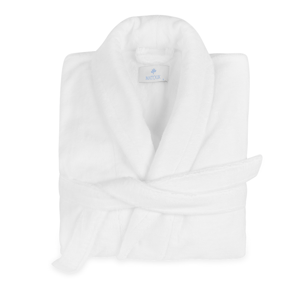 Best luxury robe 2026 — Matouk Milagro Robe in white, the editorial gold standard