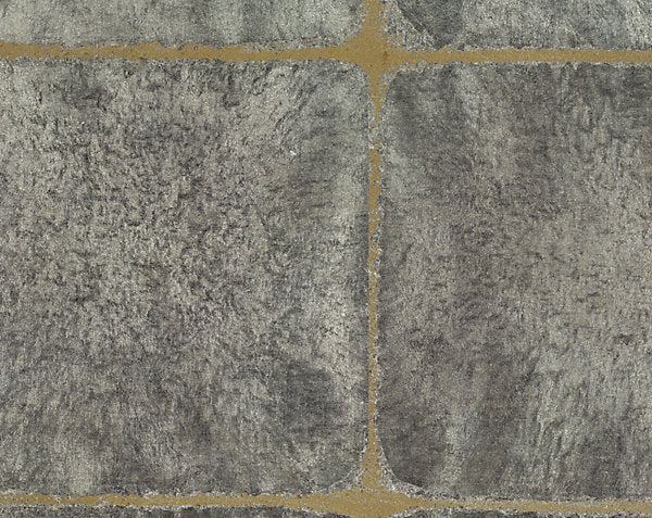 SILVER LEAF SQUARES WALLCOVERING