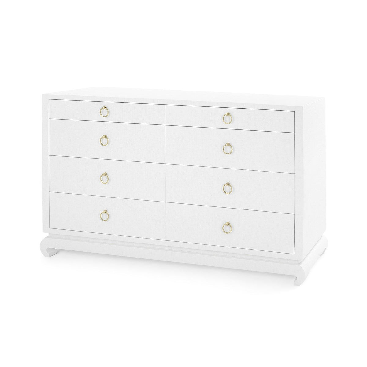 Ming Extra Large 8-Drawer Dresser in Chiffon White by Villa and House
