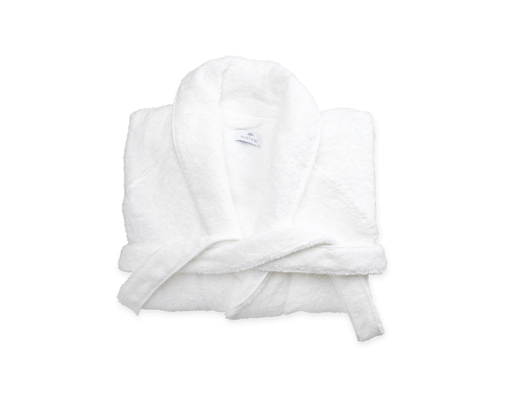 Best luxury terry robe with piping — Matouk Cairo