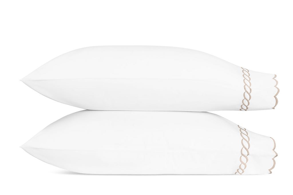 Classic Chain Scallop Pillowcase - Pair