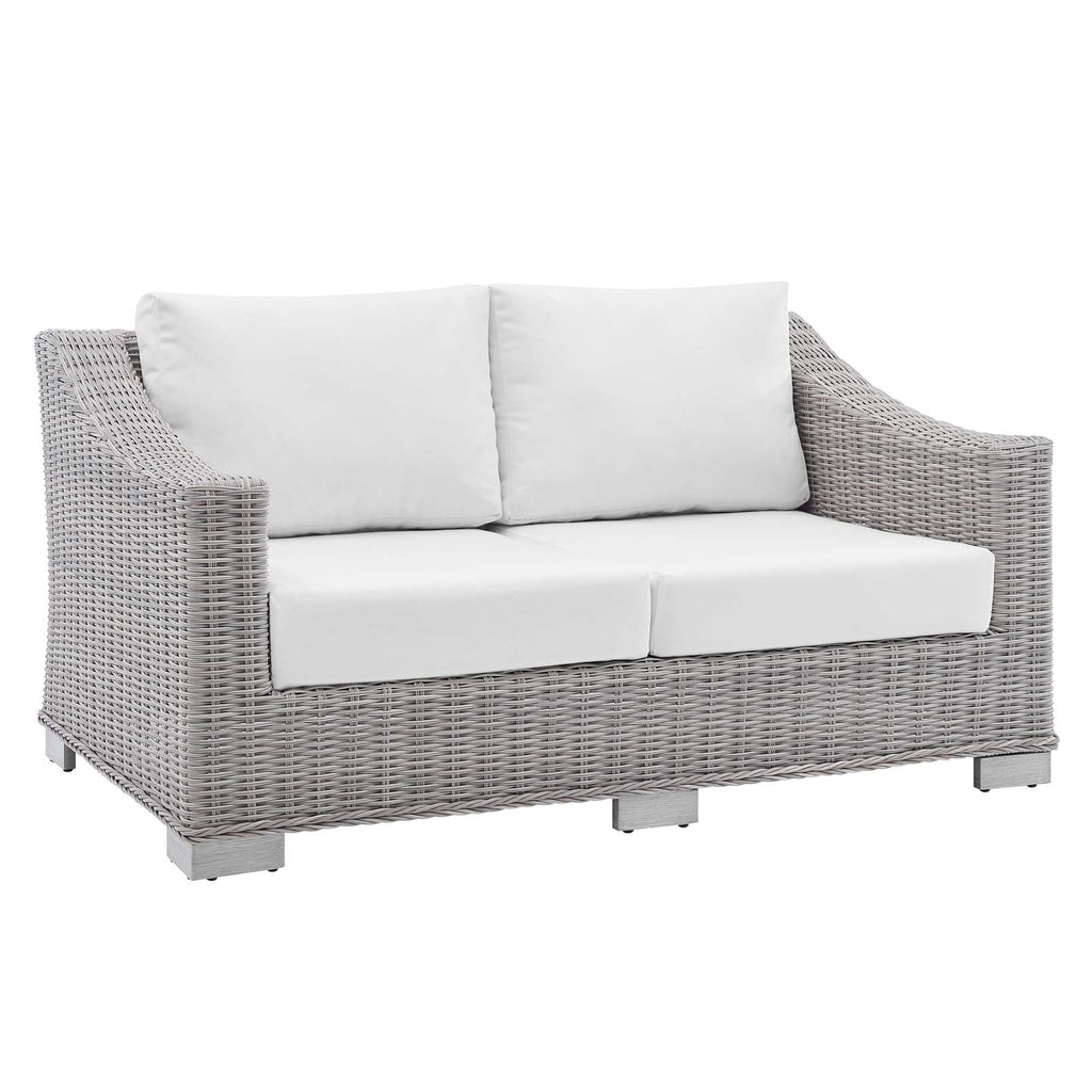 Conway Sunbrella® Outdoor Patio Wicker Rattan 4-Piece Furniture Set