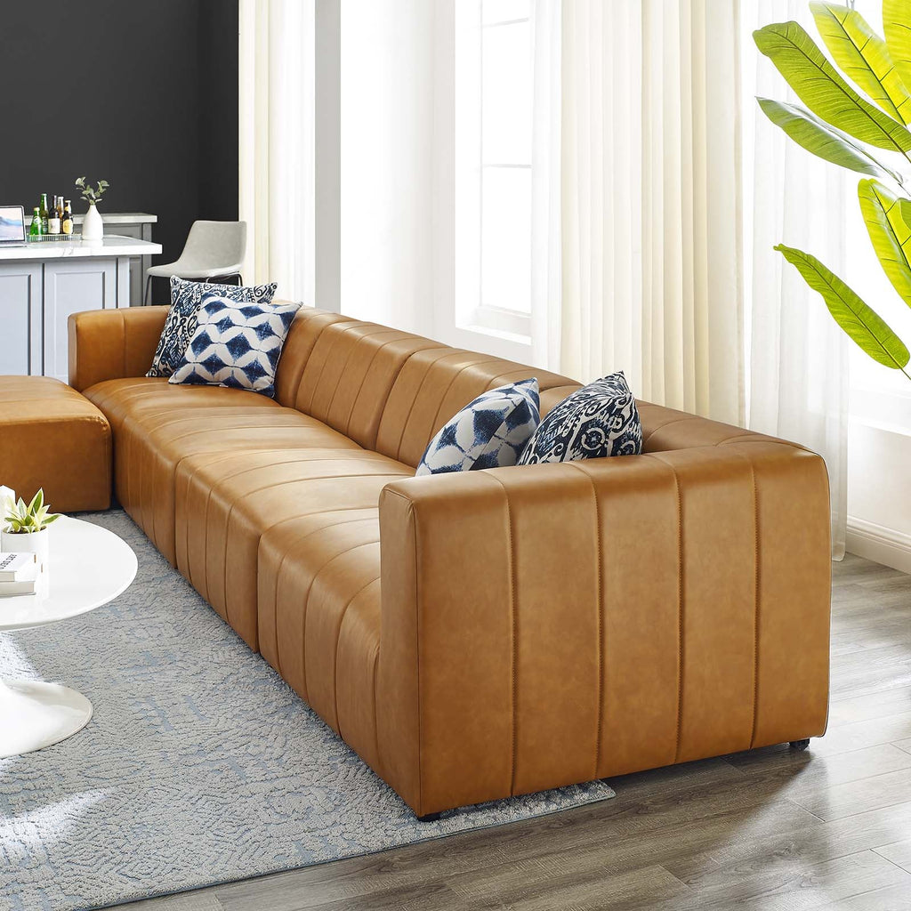 Bartlett Vegan Leather 5-Piece Sectional Sofa