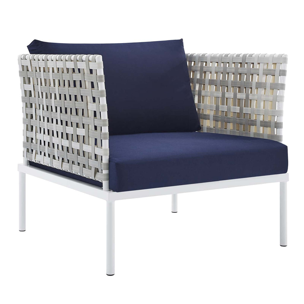 Harmony 3-Piece  Sunbrella® Basket Weave Outdoor Patio Aluminum Seating Set