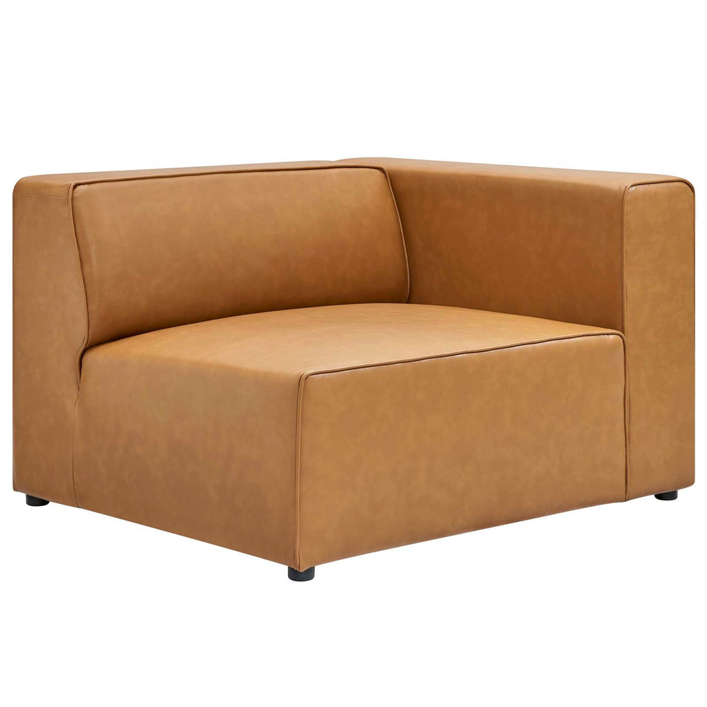 Mingle Vegan Leather 3-Piece Sectional Sofa