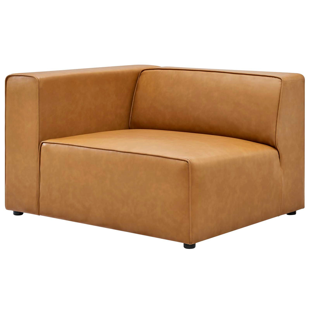 Mingle Vegan Leather Sofa and Ottoman Set