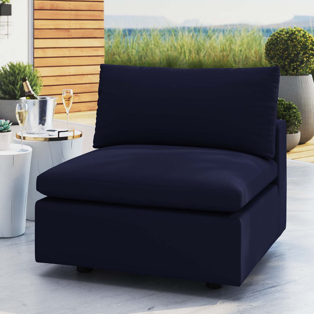 Commix Sunbrella® Outdoor Patio Armless Chair Rafael Interiors