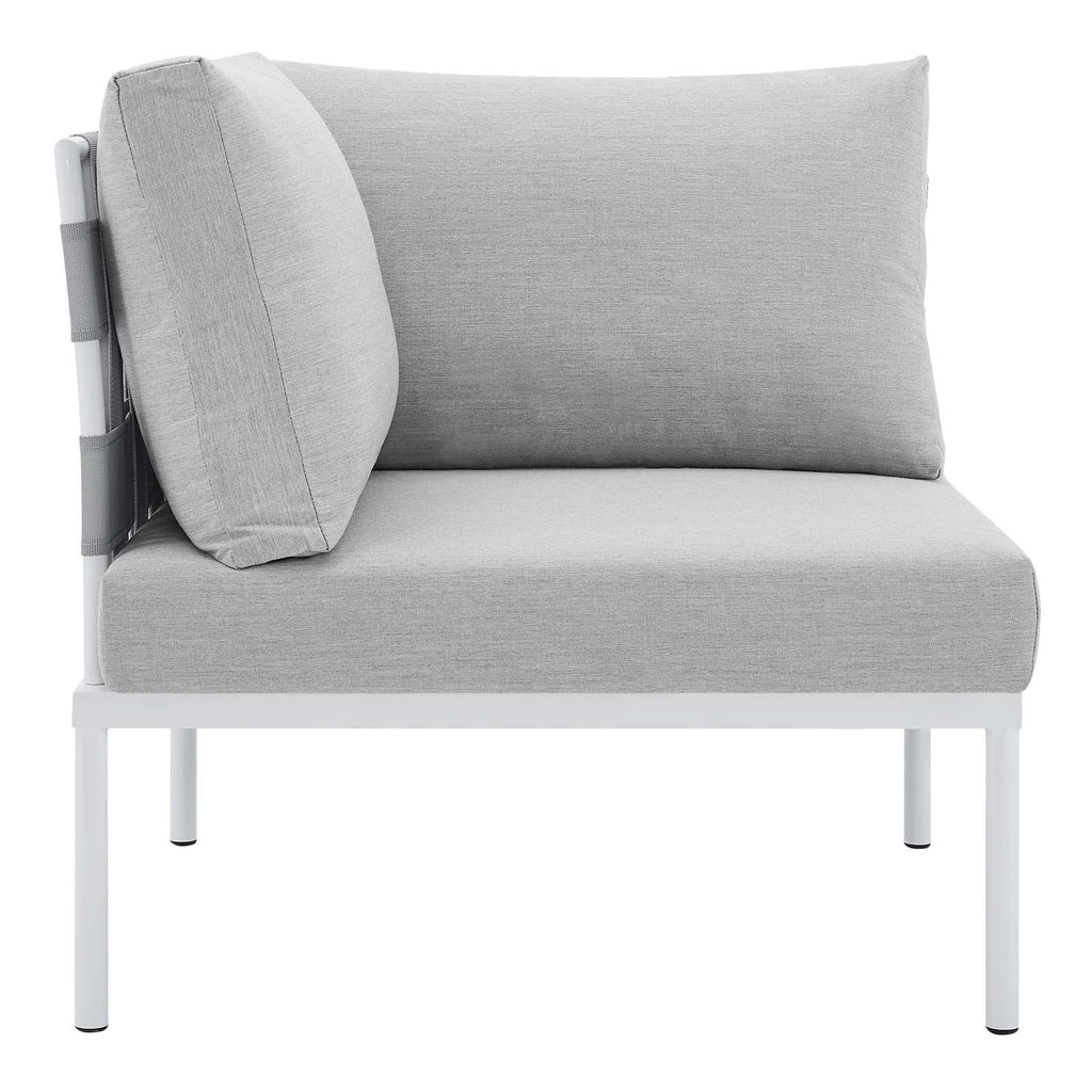 Harmony 6-Piece  Sunbrella® Outdoor Patio Aluminum Sectional Sofa Set