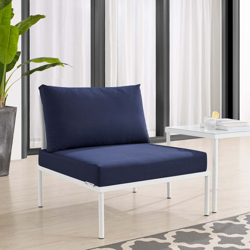 Harmony Sunbrella® Outdoor Patio Aluminum Armless Chair