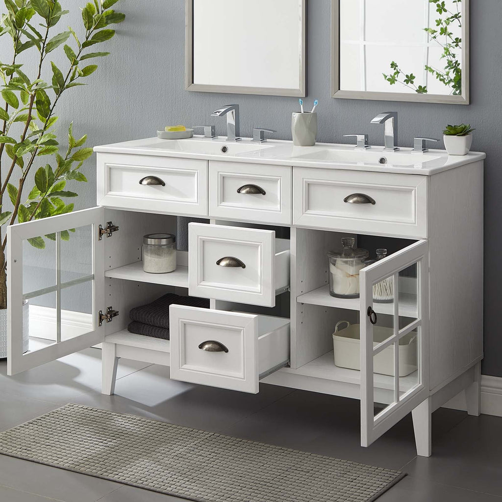 Isle 48" Double Bathroom Vanity Cabinet