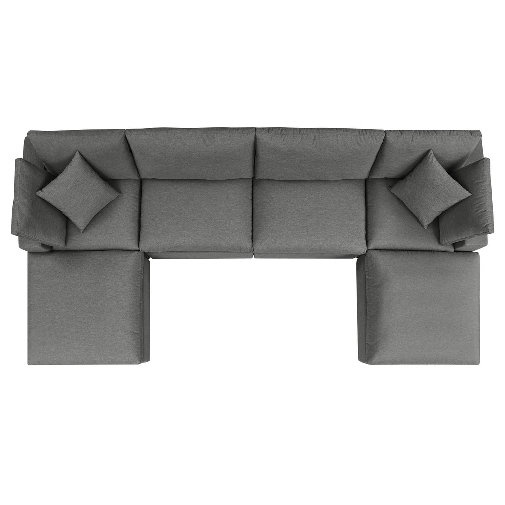 Commix 6-Piece Outdoor Patio Sectional Sofa