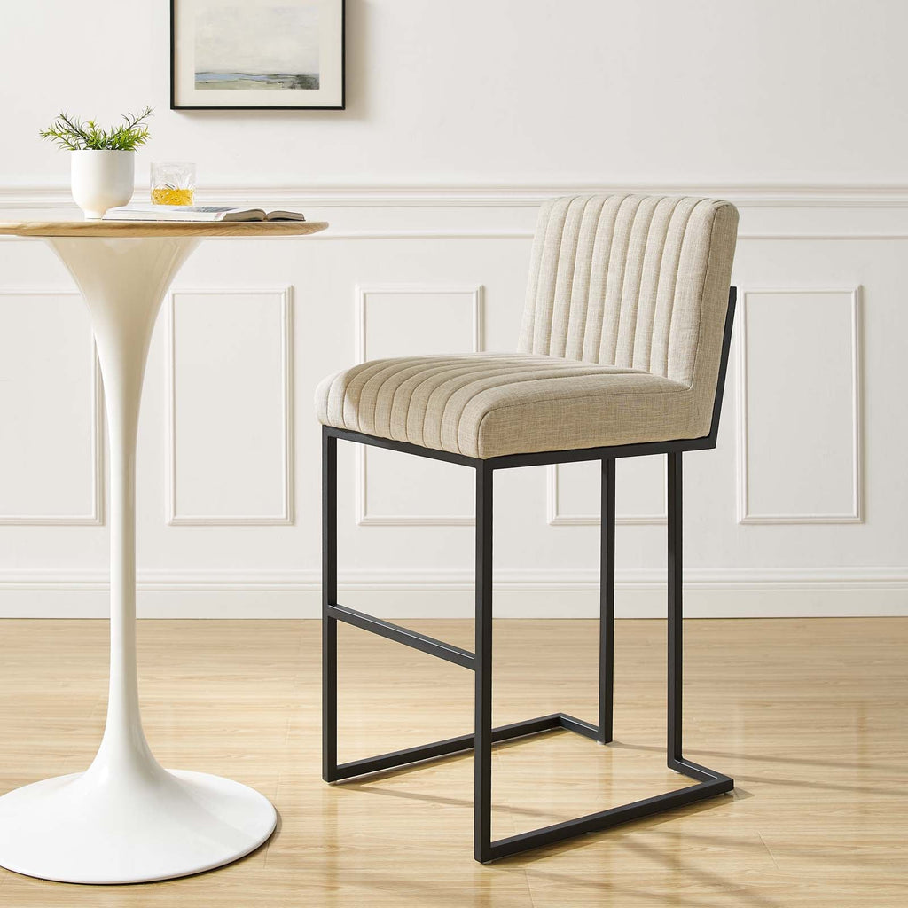 Indulge Channel Tufted Fabric Bar Stools