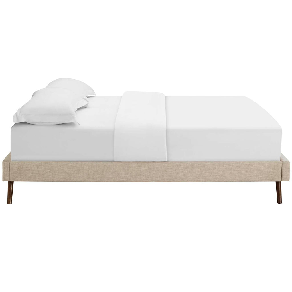 Loryn Fabric Bed Frame with Round Splayed Legs