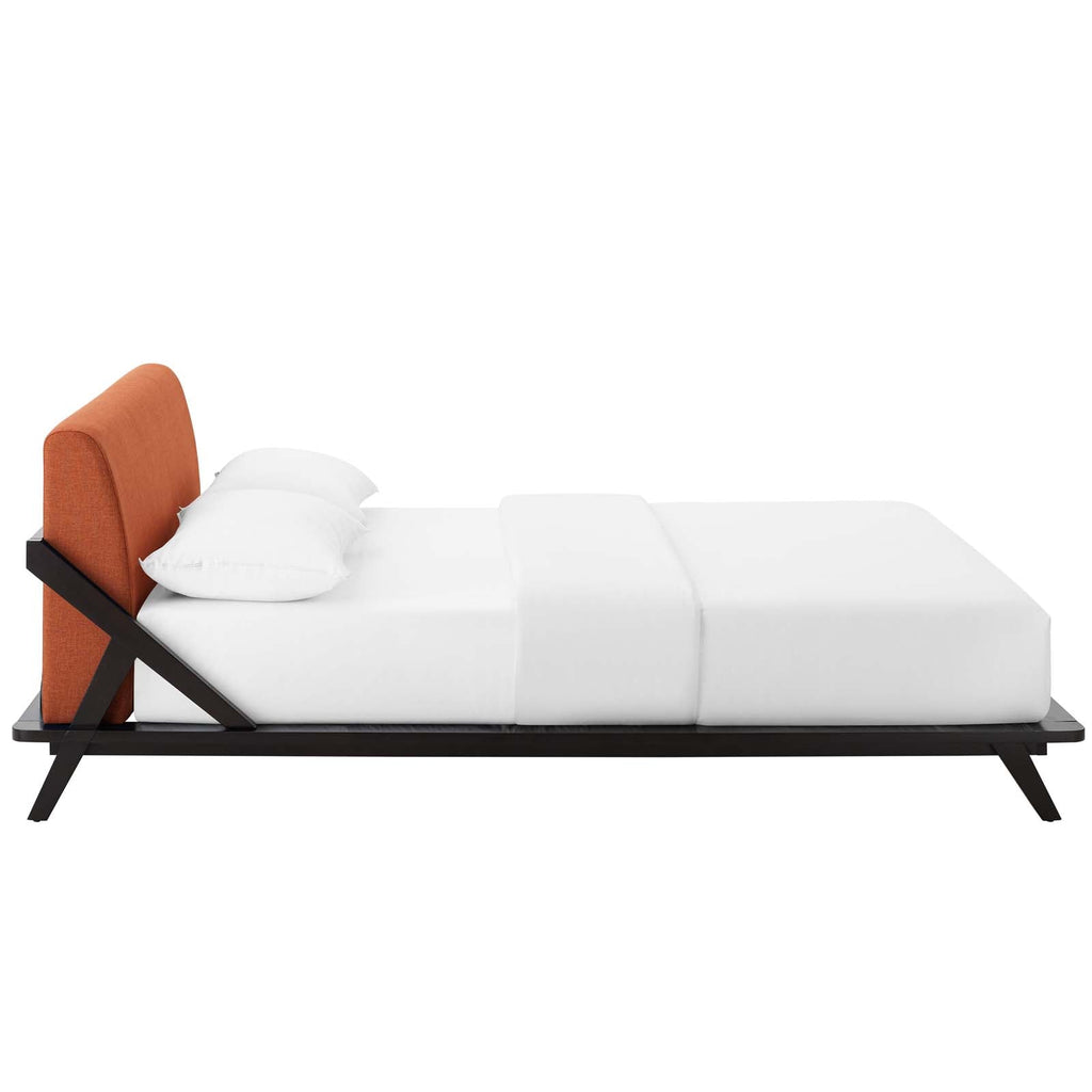 Luella Upholstered Fabric Platform Bed