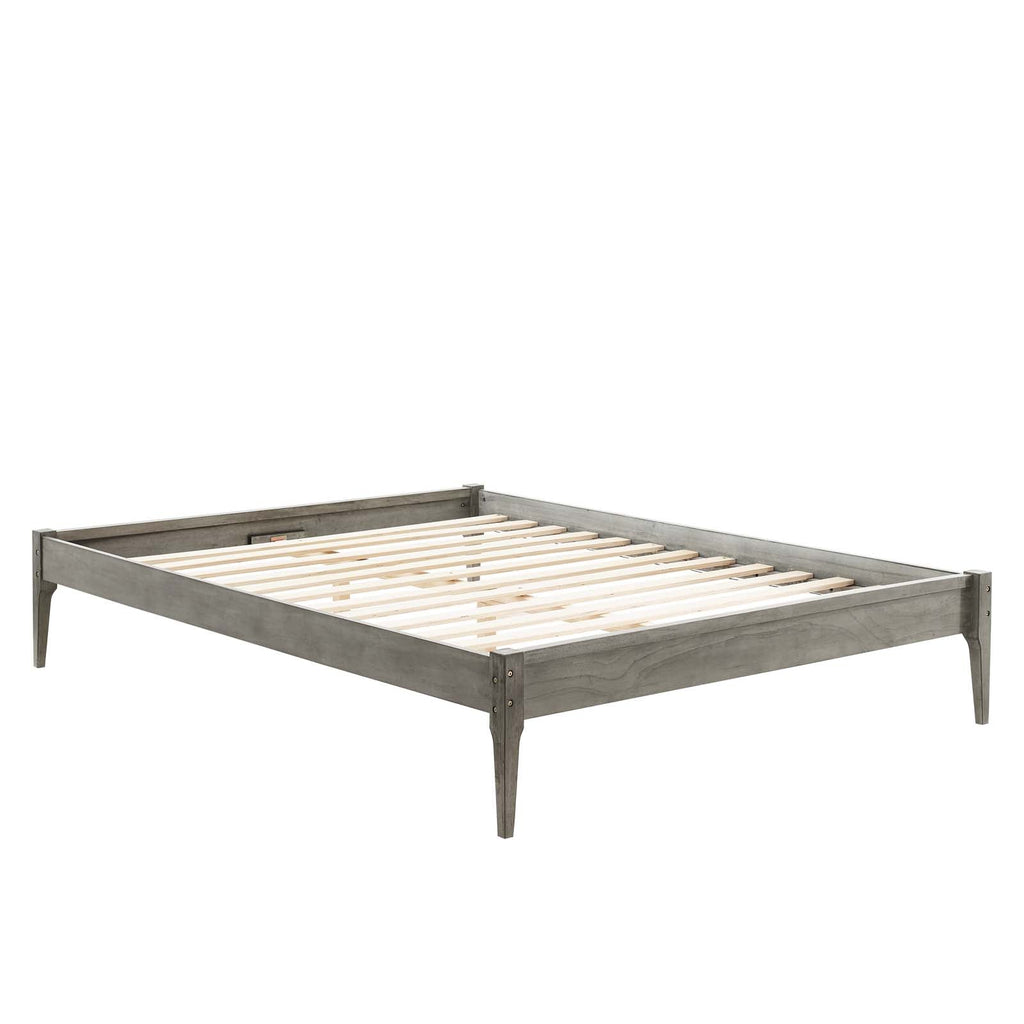 June Wood Platform Bed Frame
