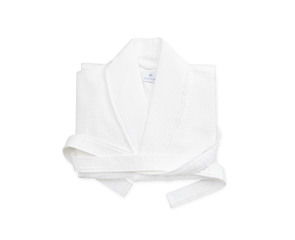 Best waffle robe 2026 — Matouk Waffle Robe in white