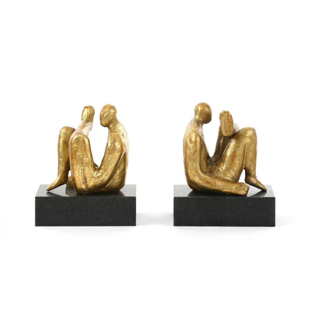 Amadeo Sitting Statue, Gold