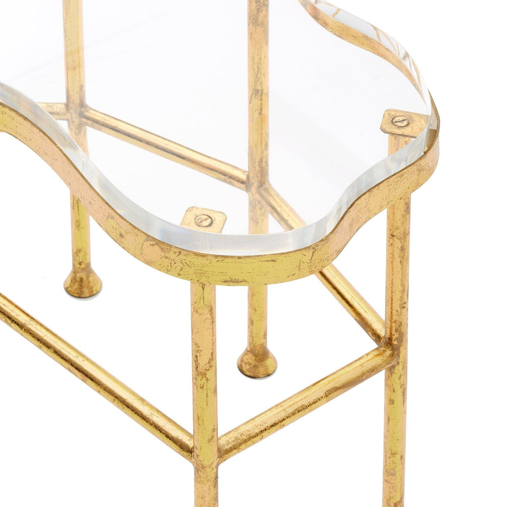 Cristal Side Table, Gold