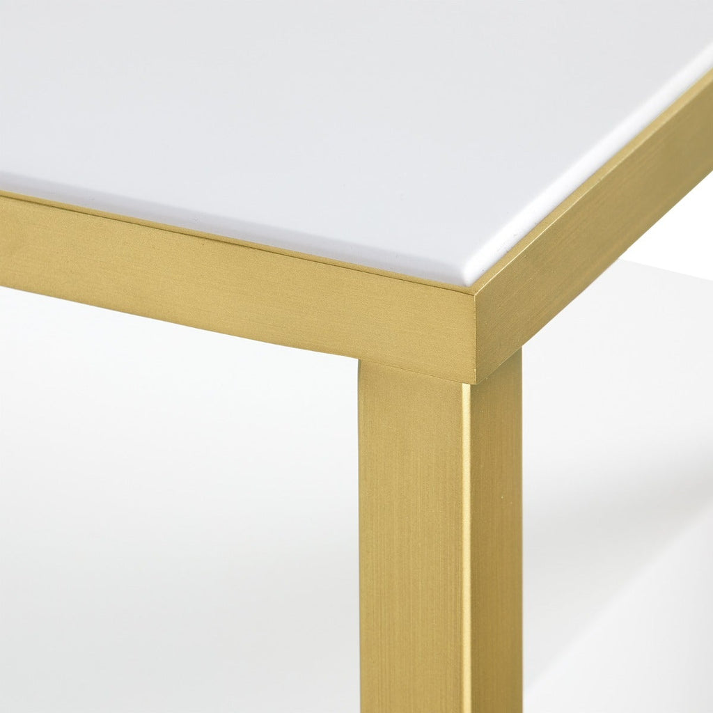 Marcel 1-Drawer Side Table, White