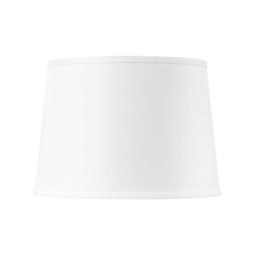 Shade 14-inch with Nickel - White Linen